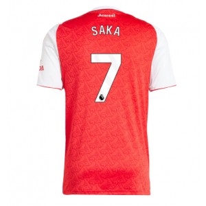 Fotbalové Dres Arsenal Bukayo Saka #7 Domácí Oblečení 2025-26 Krátký Rukáv